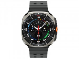 Samsung Galaxy Watch Ultra LTE L705 Titánium házas 47mm Ezüst Okosóra, fekete sportszíjjal