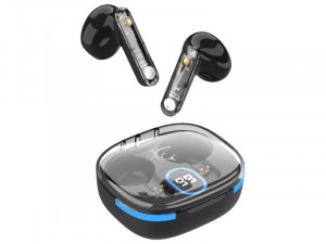 White Shark Hyperbeat GEB-TWS37B Wireless Bluetooth fülhallgató mikrofonnal, fekete