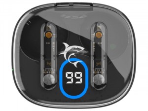 White Shark Hyperbeat GEB-TWS37B Wireless Bluetooth fülhallgató mikrofonnal, fekete
