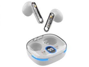 White Shark Hyperbeat GEB-TWS37B Wireless Bluetooth fülhallgató mikrofonnal, fehér