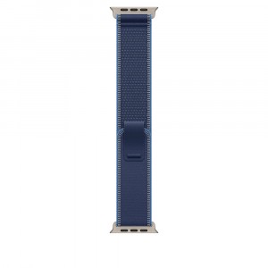 Apple Watch Ultra 3 Cellular 49mm Natural Titanium Case with Blue/Bright Blue Trail Loop - M/L