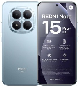 Xiaomi Redmi Note 15 Pro+ (ProPlus) 5G 512GB 12GB Dual-SIM Kék Okostelefon