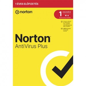 Norton AntiVirus Plus - 2GB, HU, 1 felhasználó, 1 eszköz,1 év, dobozos