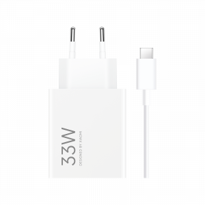 Xiaomi 33W hálózati gyorstöltő adapter, Type-A, fehér (Type-C kábellel)