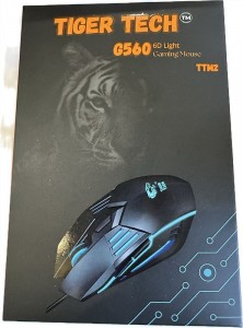 Tiger Tech TTM2 G560 3200-7200 DPI USB LED Fekete Gamer Egér