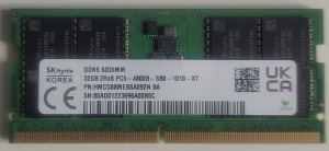 SK.Hynix 32GB DDR5 4800MHZ CL16 HMCG88MEBSA092N notebook memória (OEM)