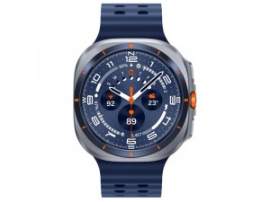 Samsung Galaxy Watch Ultra LTE L705 Titánium házas 47mm Ezüst Okosóra, kék sportszíjjal