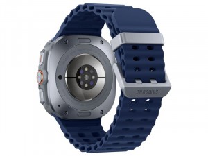 Samsung Galaxy Watch Ultra LTE L705 Titánium házas 47mm Ezüst Okosóra, kék sportszíjjal