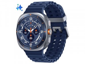 Samsung Galaxy Watch Ultra LTE L705 Titánium házas 47mm Ezüst Okosóra, kék sportszíjjal