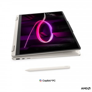 Lenovo Yoga 7 2-in-1 16AGP11 16 OLED AMD Ryzen AI 7 445, 16GB, 512GB SSD, AMD Radeon 840M Graphics, FreeDOS, Fehér Laptop