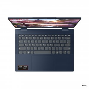 Lenovo IdeaPad 5 2-in-1 14AKP10 14 OLED AMD Ryzen AI 5 340, 16GB, 512GB SSD, AMD Radeon 840M Graphics, FreeDOS, Kék Laptop