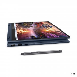 Lenovo IdeaPad 5 2-in-1 14AKP10 14 OLED AMD Ryzen AI 5 340, 16GB, 512GB SSD, AMD Radeon 840M Graphics, FreeDOS, Kék Laptop