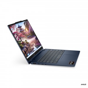 Lenovo IdeaPad 5 2-in-1 14AKP10 14 OLED AMD Ryzen AI 5 340, 16GB, 512GB SSD, AMD Radeon 840M Graphics, FreeDOS, Kék Laptop