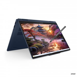 Lenovo IdeaPad 5 2-in-1 14AKP10 14 OLED AMD Ryzen AI 5 340, 16GB, 512GB SSD, AMD Radeon 840M Graphics, FreeDOS, Kék Laptop