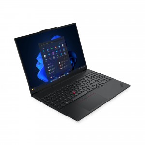 Lenovo ThinkPad E16 G3 16 WQXGA 120Hz Intel® Core™ Ultra 5 135H, 8GB, 256GB SSD, Intel® Graphics, FreeDOS, Fekete Laptop