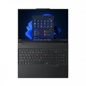 Lenovo ThinkPad E16 G3 16 WQXGA 120Hz Intel® Core™ Ultra 5 135H, 8GB, 256GB SSD, Intel® Graphics, FreeDOS, Fekete Laptop