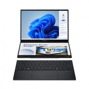 Asus ZenBook Duo 14 UX8406CA-PZ123W 14 OLED 120Hz Intel® Core™ Ultra 9 285H, 32GB, 2TB SSD, Intel® Arc 140T, Windows® 11 Home, Szürke Laptop