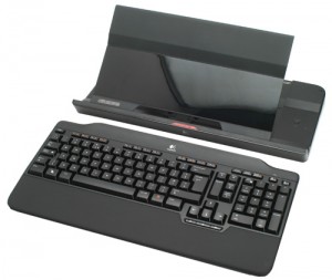 Logitech Alto Cordless - Vezetéknélküli Billentyűzet, Notebook Állvány és USB Hub