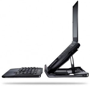 Logitech Alto Cordless - Vezetéknélküli Billentyűzet, Notebook Állvány és USB Hub