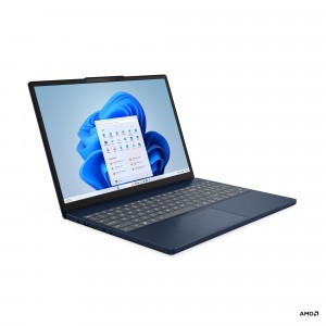 Lenovo IdeaPad Slim 3 15ARP10 15,3 WUXGA AMD Ryzen 7 7735HS, 16GB, 512GB SSD, AMD Radeon 680M, FreeDOS, Kék Laptop