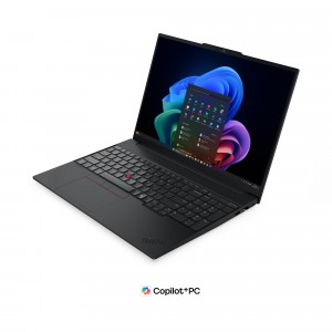 Lenovo ThinkPad E16 G4 16 WUXGA Intel® Core™ Ultra 7 355, 32GB, 1TB SSD, Intel® Graphics, FreeDOS, Fekete Laptop