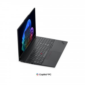 Lenovo ThinkPad E16 G4 16 WUXGA Intel® Core™ Ultra 7 355, 32GB, 1TB SSD, Intel® Graphics, FreeDOS, Fekete Laptop