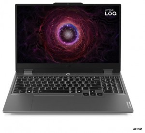 Lenovo LOQ 15AHP9 15,6 FHD 144Hz AMD Ryzen 7 7445HS, 16GB, 512GB SSD, NVIDIA GeForce RTX 3050 6GB, FreeDOS, Szürke Laptop