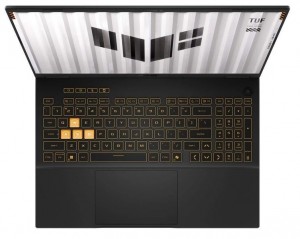 Asus TUF Gaming F16 FX608JHR 16 WQXGA 165Hz Intel® Core™ i7 Processzor-14650HX, 16GB, 1TB SSD, NVIDIA GeForce RTX 5060 8GB, Windows 11 Pro, Szürke Laptop