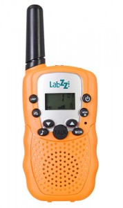 Levenhuk LabZZ WTT10 narancssárga walkie-talkie és kétszemes távcső készlet