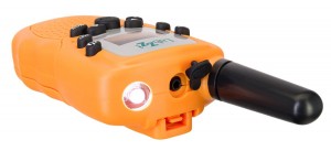 Levenhuk LabZZ WTT10 narancssárga walkie-talkie és kétszemes távcső készlet