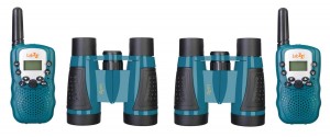 Levenhuk LabZZ WTT10 kék walkie-talkie és kétszemes távcső készlet