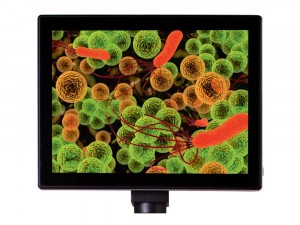 Levenhuk MED 5M digitális mikroszkóp-kamera 9,4 LCD-kijelzővel