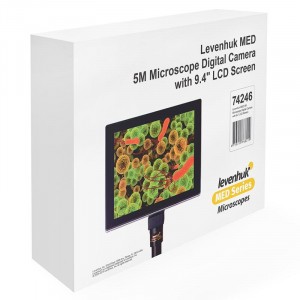 Levenhuk MED 5M digitális mikroszkóp-kamera 9,4 LCD-kijelzővel