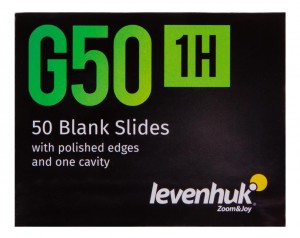 Levenhuk G50 1H egy üreges üres tárgylemez (50 darab) (73808)