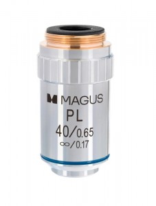MAGUS MP40 40x/0,65 ∞/0,17 végtelen sík objektív