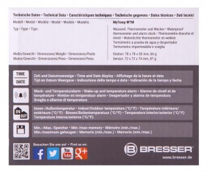 Bresser MyTemp WTM időjárás állomás