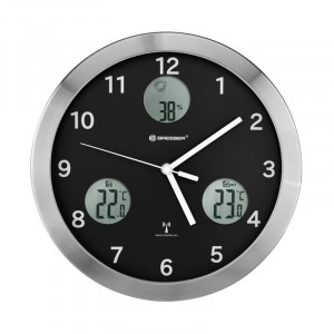 Bresser MyTime io falióra 30 cm, fekete
