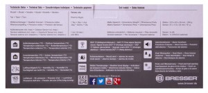 Bresser Temeo Life színes kijelzős időjárás állomás, fekete