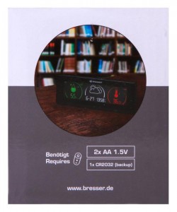 Bresser Temeo Life színes kijelzős időjárás állomás, fekete