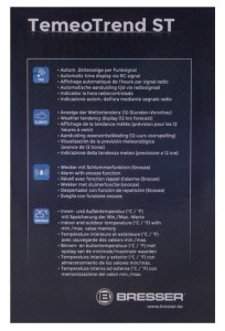 Bresser TemeoTrend ST RC időjárás állomás, fekete