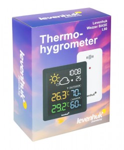 Levenhuk Wezzer BASE L80 hőmérséklet- és páratartalom-mérő