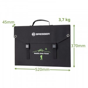 Bresser 90 Wattos mobil napelemes töltő, USB-vel