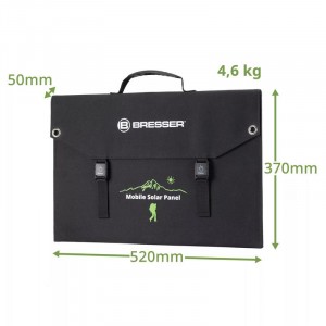 Bresser 120 Wattos mobil napelemes töltő, USB-vel