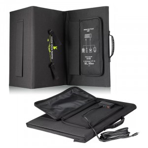 Bresser 120 Wattos mobil napelemes töltő, USB-vel