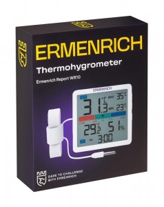 Ermenrich Report WR10 hőmérséklet- és páratartalom-mérő