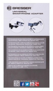 Bresser okostelefon-adapter távcsövekhez, mikroszkópokhoz (73741)
