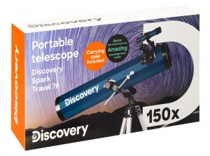 Discovery Spark Travel 76 teleszkóp Angol könyvvel