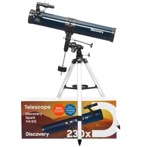 Discovery Spark 114 EQ teleszkóp Magyar könyvvel