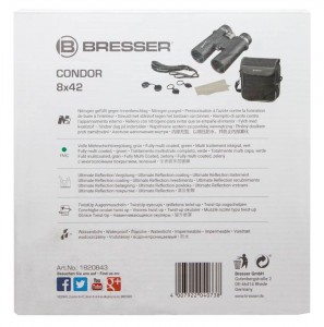 Bresser Condor 8x42 kétszemes távcső UR bevonattal