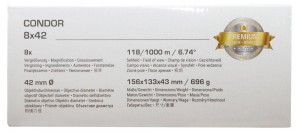 Bresser Condor 8x42 kétszemes távcső UR bevonattal